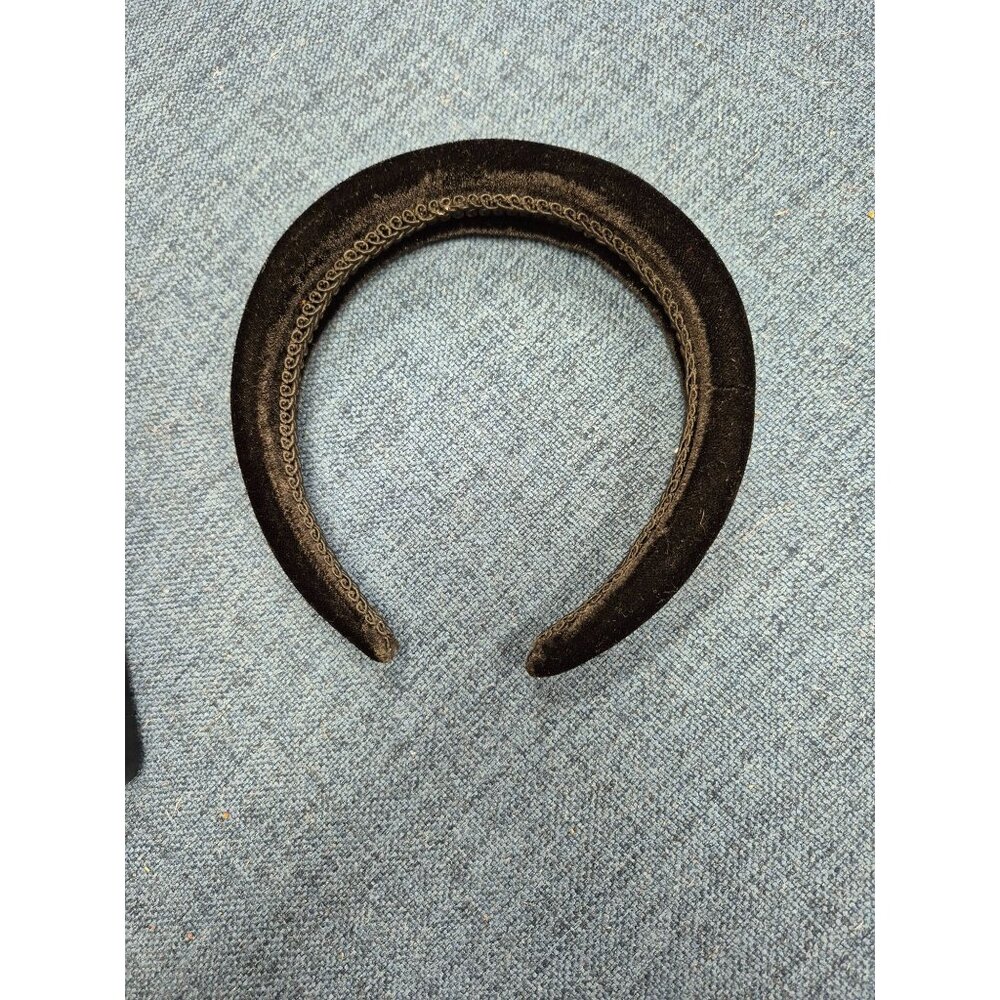 Velvet Cover Puff Plastic Headband - Wild Fable Black